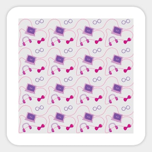 Geek Girl Pattern 6 Sticker